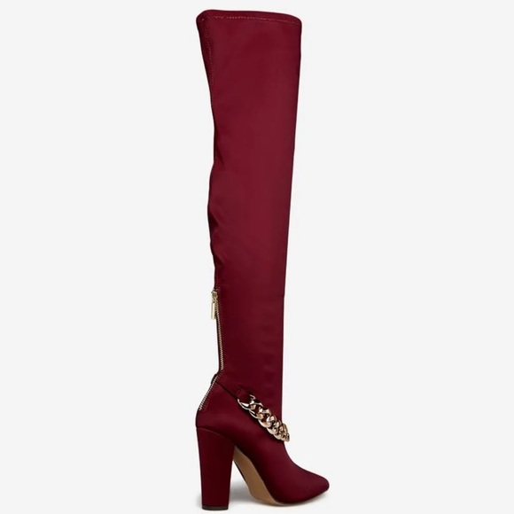 Sabrah Tall Pointed-Toe Boot - Burgundy - Picture 4 of 4